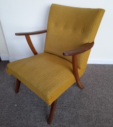 Danish Teak chair curved arms